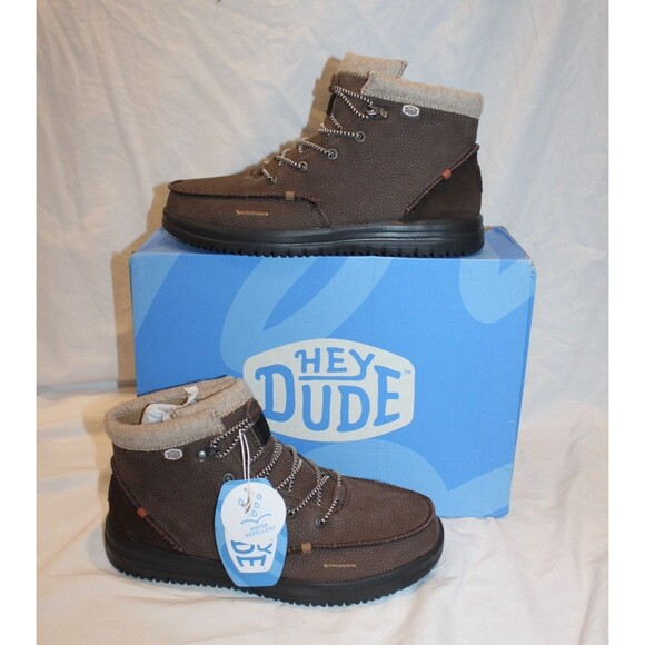 Hey Dude Men\'s Bradley Classic Chukka Style Boots Size 10 Brown Shoes NEW main image 5